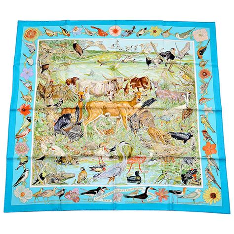 hermes la vie sauvage du texas scarf|HERMES 90cm SILK SCARF .